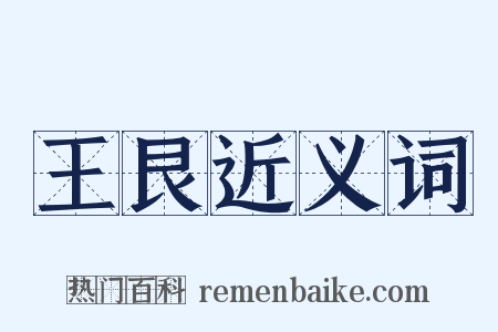 王艮近义词是什么意思的图片
